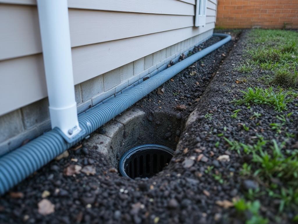 Storm drain in a private house фото