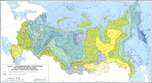 Фото карты снегового покрова России.