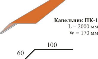 капельник для мягкой кровли