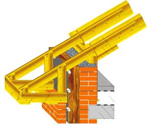 устройство односкатной крыши